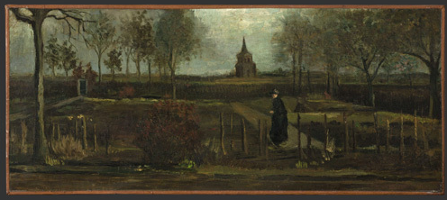 네덜란드 싱어 라런 미술관에서 빈센트 반 고흐의 1884년작 ‘봄 뉘넌의 목사관 정원’이 도난당했다.