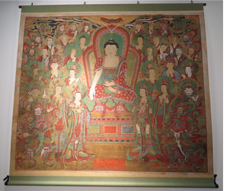 신흥사 '영산회상도', 335.2 × 406.4cm, 1755년